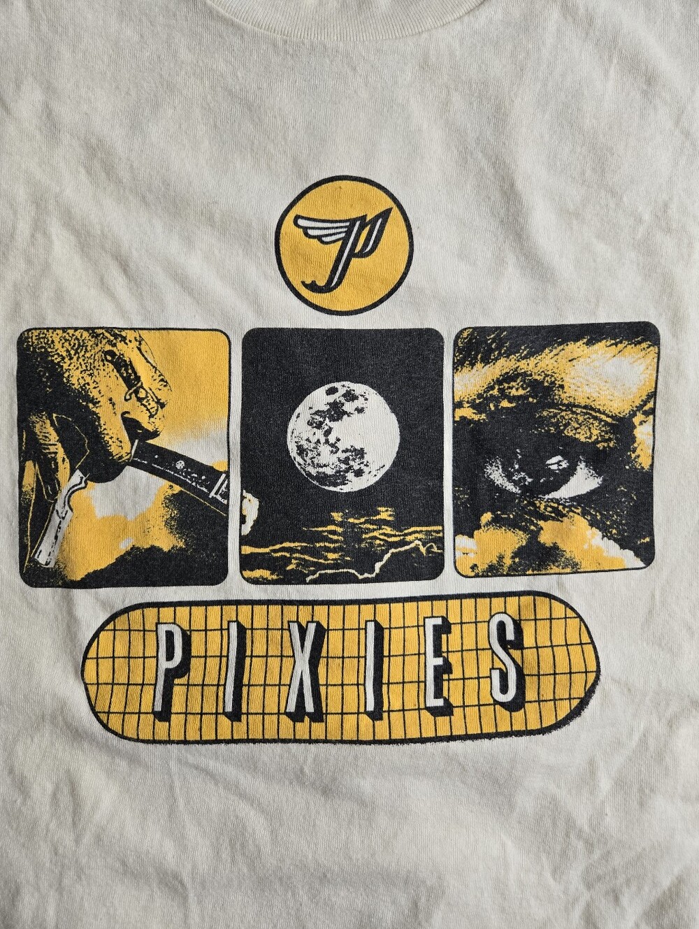 Pixies Official Graphic Band Tee - Yellow & Black World Tour 2025